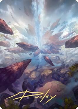 Prismatic Vista Art Card (Gold-Stamped Signature) [Art Series: Zendikar Rising] 35