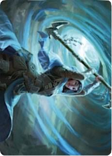 Sea Gate Stormcaller Art Card [Art Series: Zendikar Rising] 50