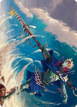 Tazeem Roilmage Art Card (Gold-Stamped) [Art Series: Zendikar Rising] 51