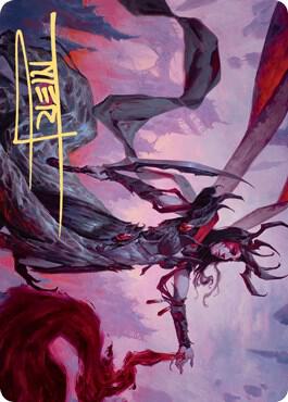 Drana, the Last Bloodchief Art Card (Gold-Stamped Signature) [Art Series: Zendikar Rising] 54