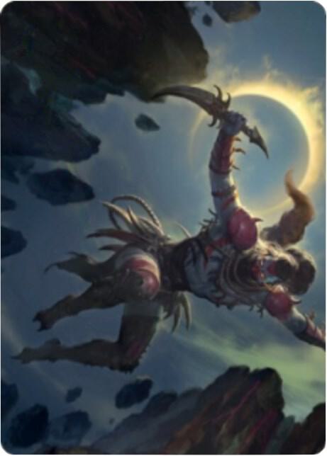 Nighthawk Scavenger Art Card [Art Series: Zendikar Rising] 58