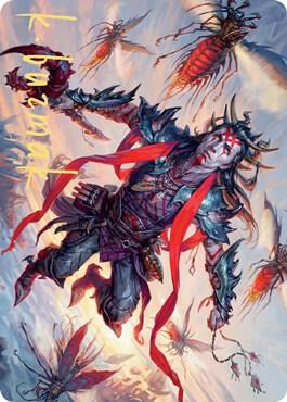 Scion of the Swarm Art Card (Gold-Stamped Signature) [Art Series: Zendikar Rising] 59