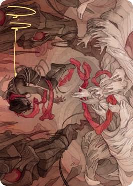 Thwart the Grave Art Card (Gold-Stamped Signature) [Art Series: Zendikar Rising] 64
