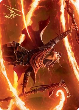 Magmatic Channeler Art Card (Gold-Stamped Signature) [Art Series: Zendikar Rising] 65