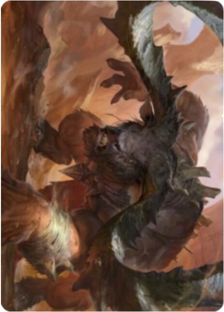 Moraug, Fury of Akoum Art Card [Art Series: Zendikar Rising] 66