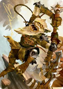 Teeterpeak Ambusher Art Card (Gold-Stamped Signature) [Art Series: Zendikar Rising] 67
