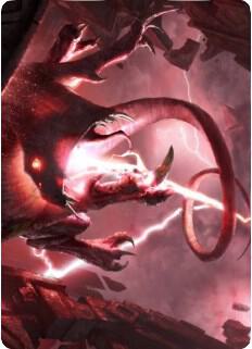 Thundering Rebuke Art Card [Art Series: Zendikar Rising] 68