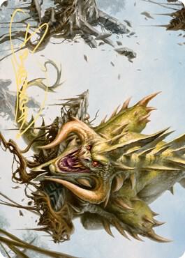Canopy Baloth Art Card (Gold-Stamped Signature) [Art Series: Zendikar Rising] 70