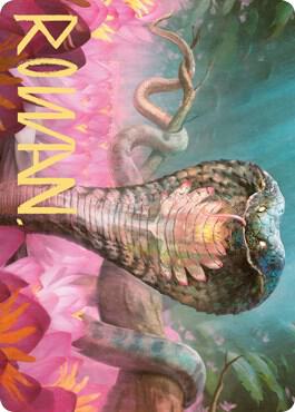 Lotus Cobra Art Card (Gold-Stamped Signature) [Art Series: Zendikar Rising] 71