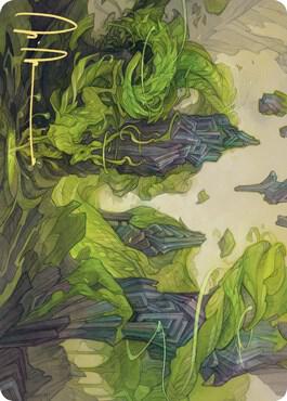 Reclaim the Wastes Art Card (Gold-Stamped Signature) [Art Series: Zendikar Rising] 72