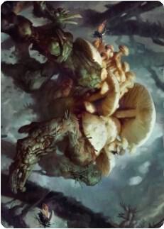 Swarm Shambler Art Card [Art Series: Zendikar Rising] 73