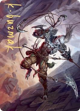 Akiri, Fearless Voyager Art Card (Gold-Stamped Signature) [Art Series: Zendikar Rising] 74