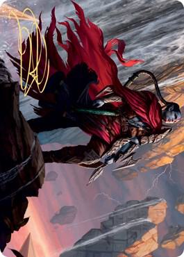Anowon, the Ruin Thief Art Card (Gold-Stamped Signature) [Art Series: Zendikar Rising] 75