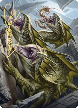 Grakmaw, Skyclave Ravager Art Card (Gold-Stamped Signature) [Art Series: Zendikar Rising] 76