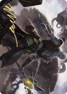Orah, Skyclave Hierophant Art Card (Gold-Stamped Signature) [Art Series: Zendikar Rising] 79