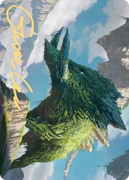 Yasharn, Implacable Earth Art Card (Gold-Stamped Signature) [Art Series: Zendikar Rising] 81