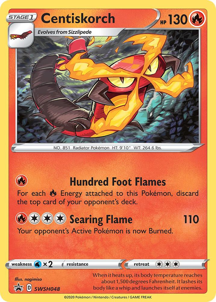 Centiskorch - SWSH048 [SWSH: Sword & Shield Promo Cards] SWSH048