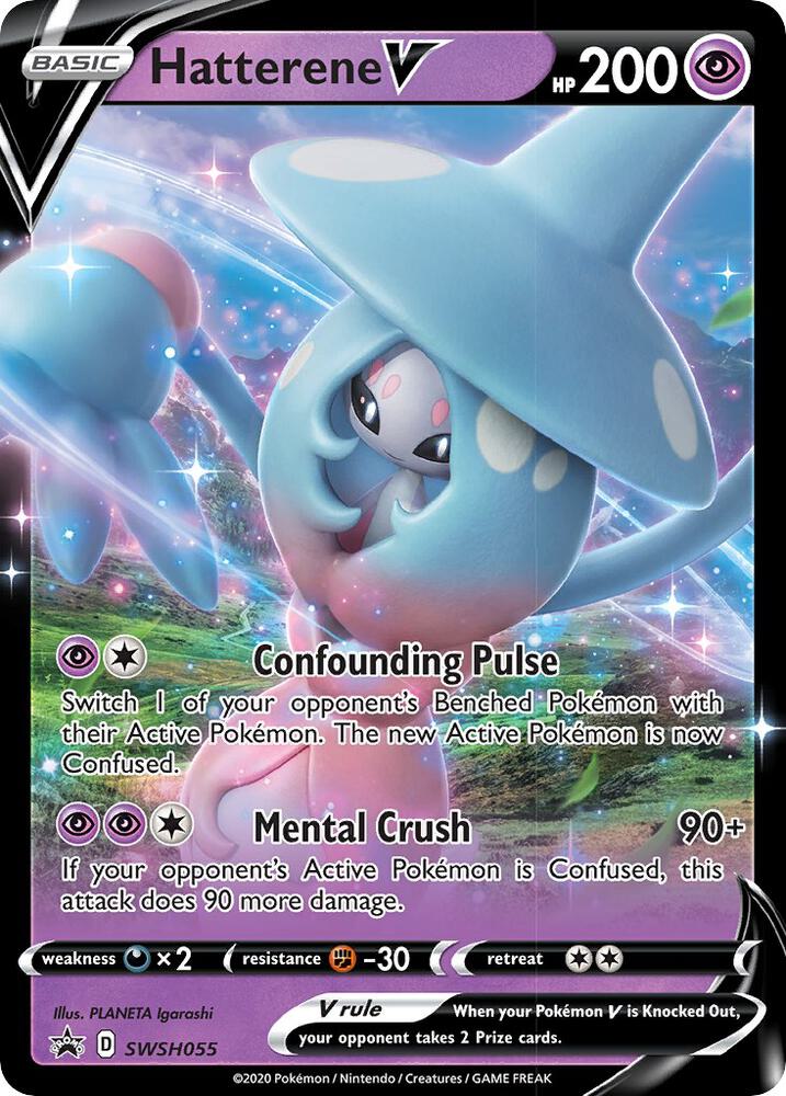 Hatterene V - SWSH055 [SWSH: Sword & Shield Promo Cards] SWSH055