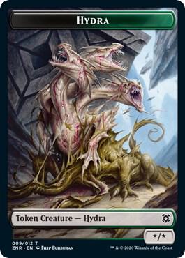 Hydra // Kor Warrior Double-Sided Token [Zendikar Rising] 9 // 4