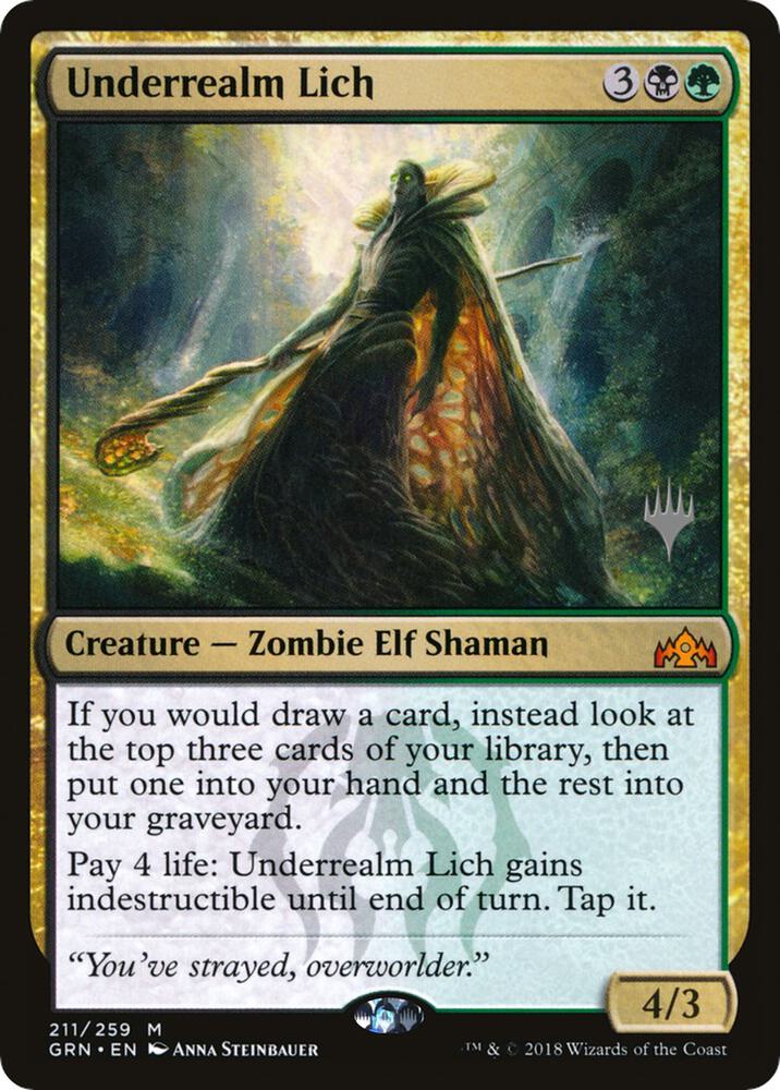 Underrealm Lich [Promo Pack: Zendikar Rising] 211