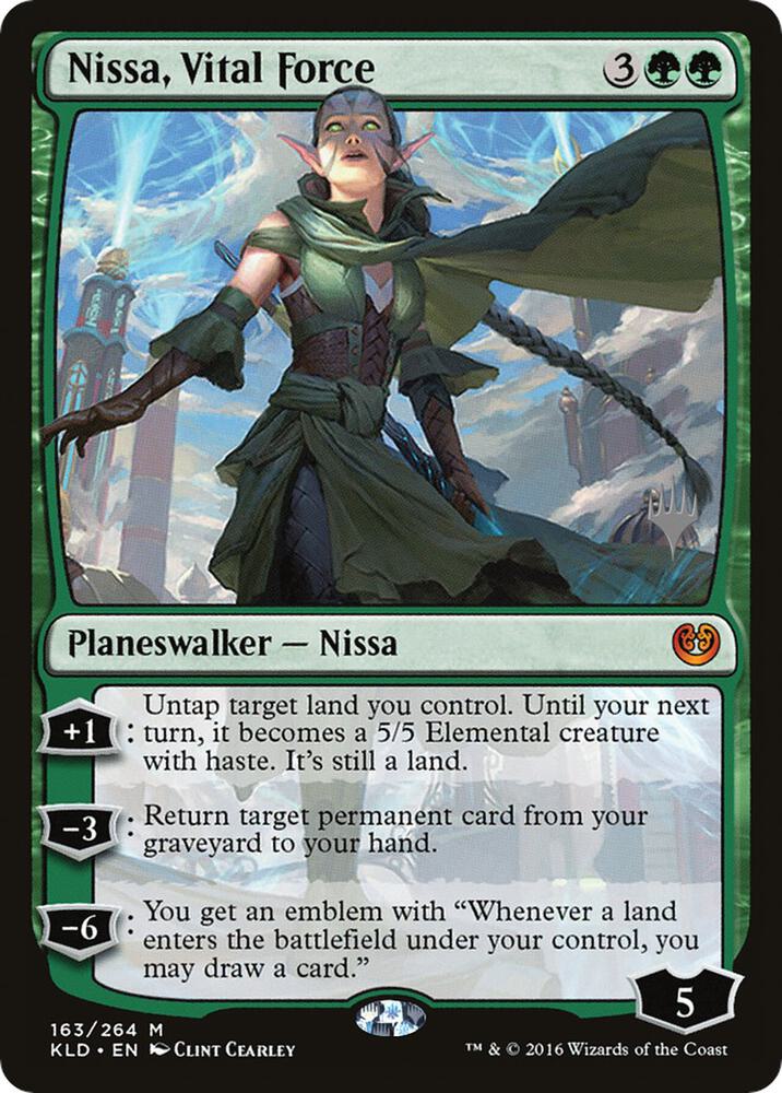 Nissa, Vital Force [Promo Pack: Zendikar Rising] 163