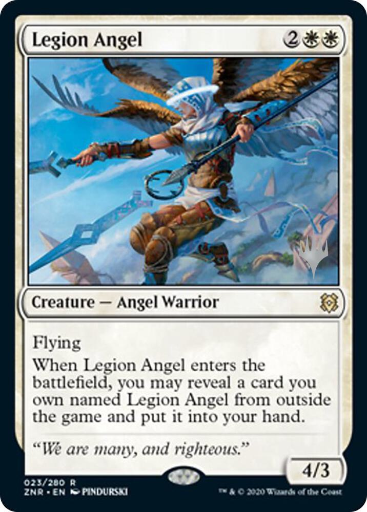 Legion Angel [Promo Pack: Zendikar Rising] 23