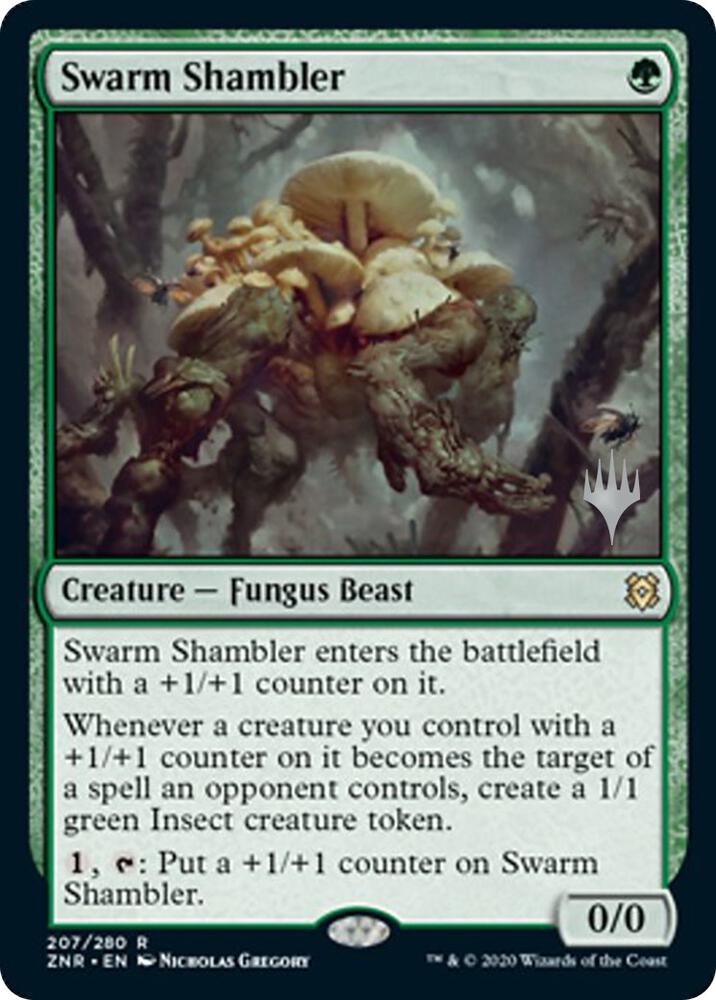 Swarm Shambler [Promo Pack: Zendikar Rising] 207