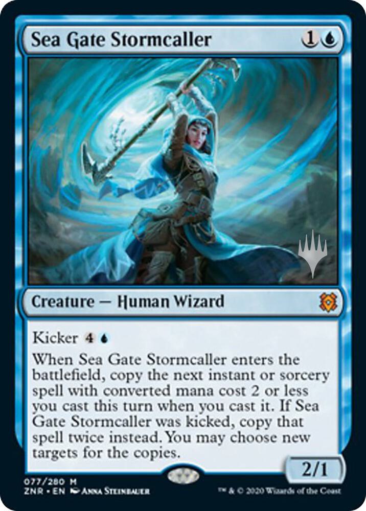 Sea Gate Stormcaller [Promo Pack: Zendikar Rising] 77