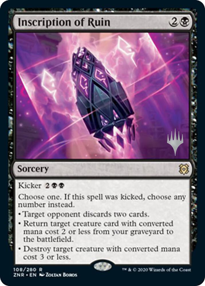 Inscription of Ruin [Promo Pack: Zendikar Rising] 108