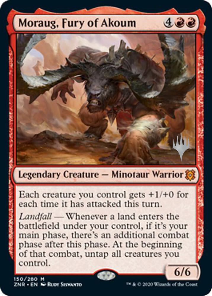 Moraug, Fury of Akoum [Promo Pack: Zendikar Rising] 150