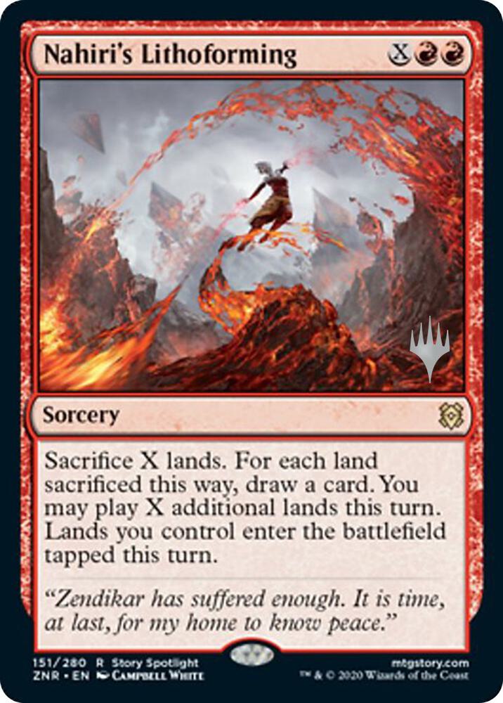 Nahiri's Lithoforming [Promo Pack: Zendikar Rising] 151