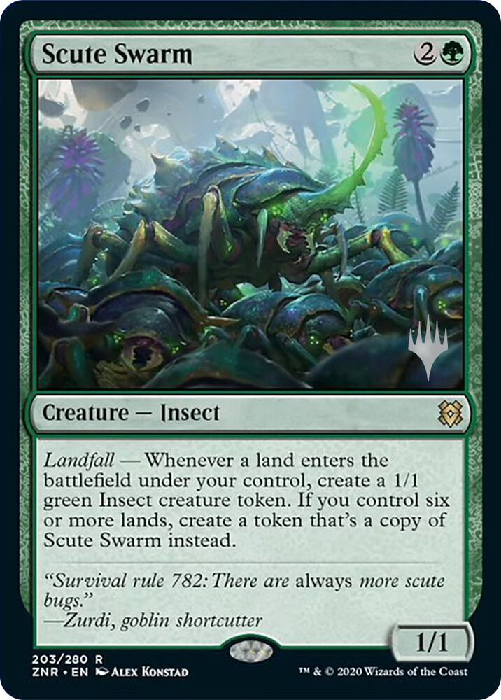 Scute Swarm [Promo Pack: Zendikar Rising] 203