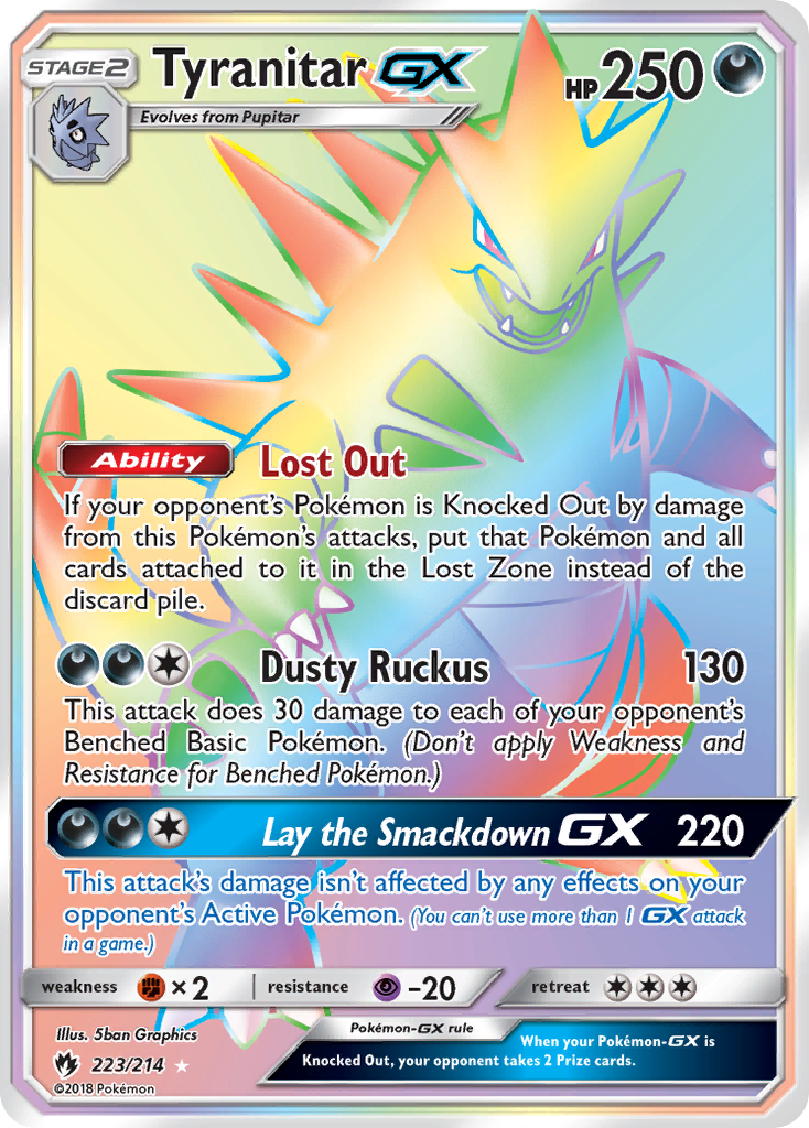 Tyranitar-GX - 223/214 Lost Thunder