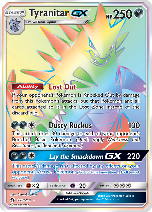 Tyranitar-GX - 223/214 Lost Thunder