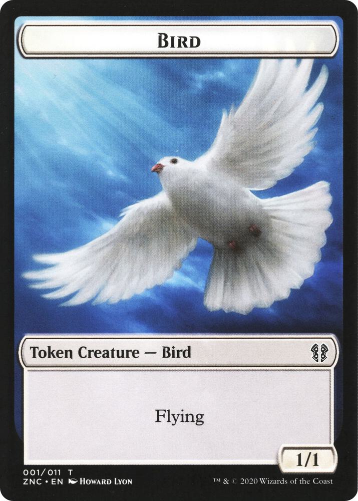 Bird // Kor Ally Double-Sided Token [Commander: Zendikar Rising] 1 // 2
