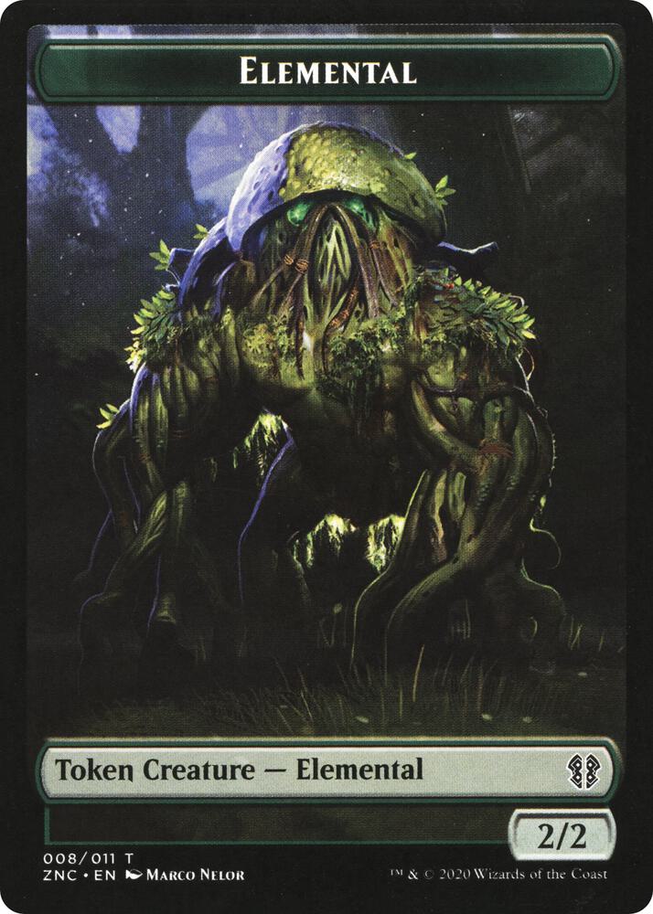 Elemental (008) // Elemental (010) Double-Sided Token [Commander: Zendikar Rising] 8 // 10
