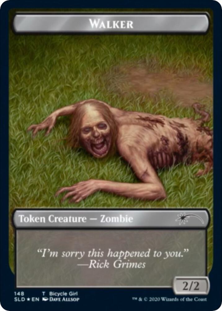 Walker (Bicycle Girl // Well Walker) Double-sided Token [Secret Lair Drop Series] 148