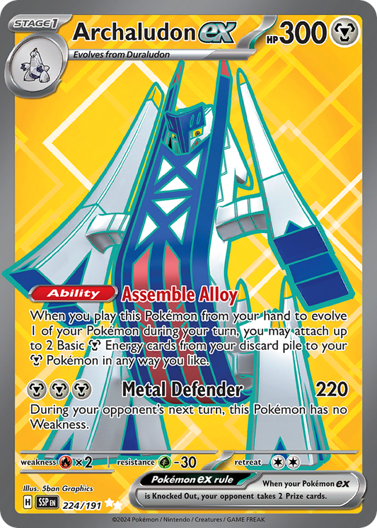 Archaludon ex - 224/191 Surging Sparks