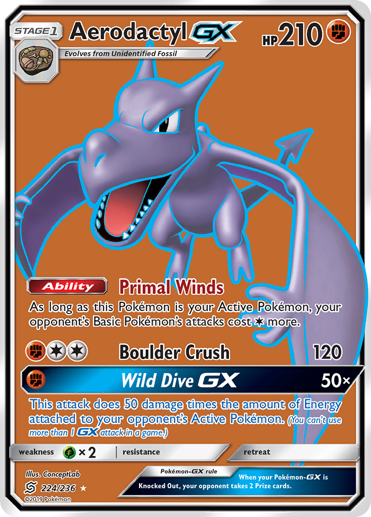 Aerodactyl-GX - 224/236 Unified Minds