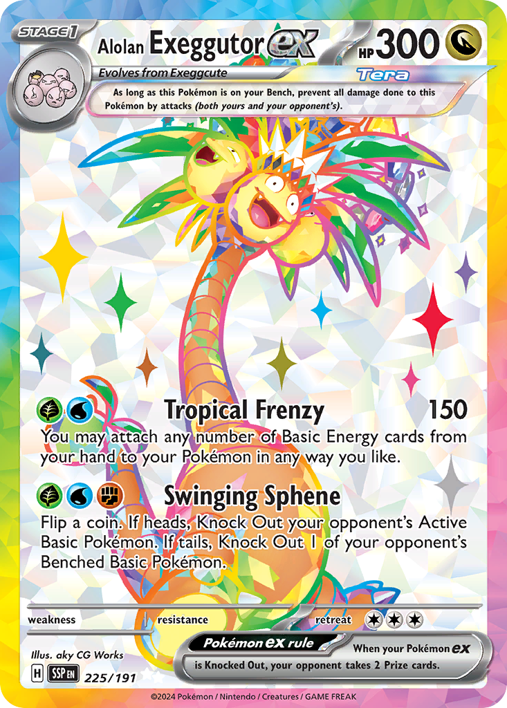 Alolan Exeggutor ex - 225/191 Surging Sparks