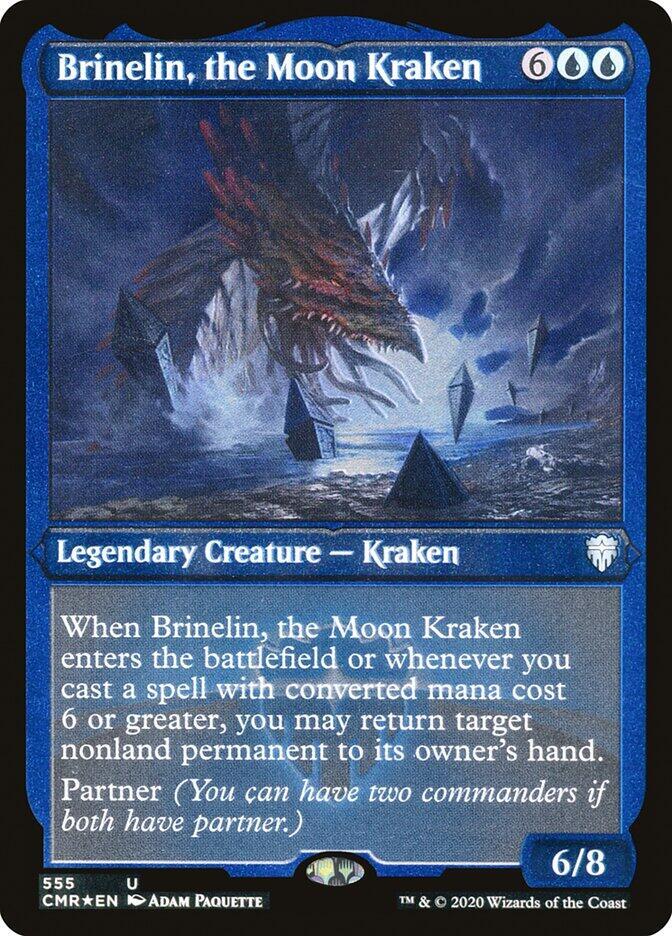 Brinelin, the Moon Kraken (Foil Etched) [Commander Legends] 555