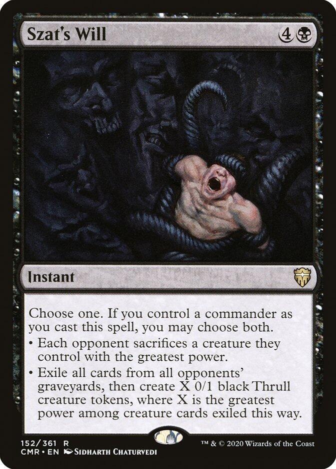 Szat's Will [Commander Legends] 152