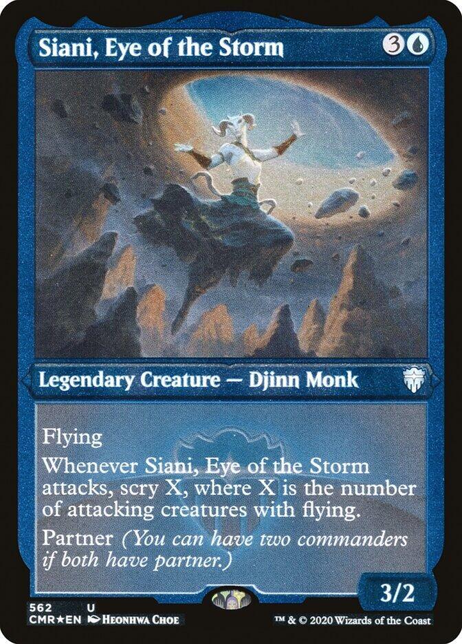 Siani, Eye of the Storm (Foil Etched) [Commander Legends] 562