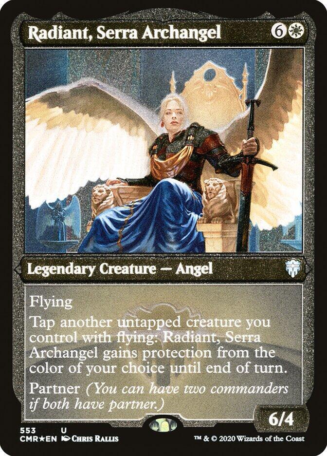 Radiant, Serra Archangel (Foil Etched) [Commander Legends] 553