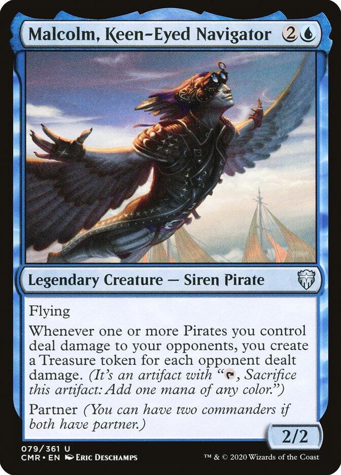 Malcolm, Keen-Eyed Navigator [Commander Legends] 79