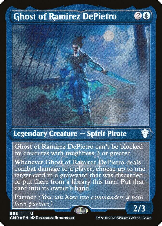 Ghost of Ramirez DePietro (Foil Etched) [Commander Legends] 558