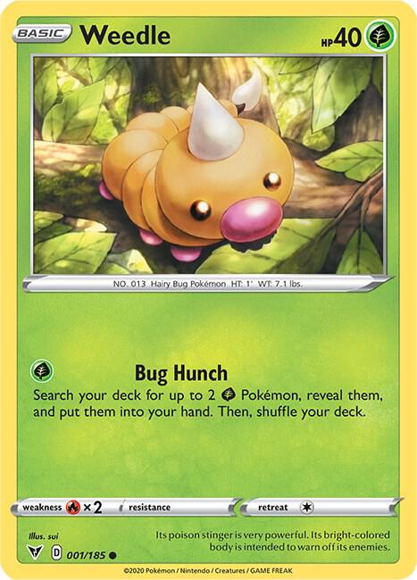 Weedle [SWSH04: Vivid Voltage] 001/185