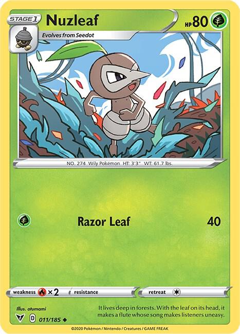 Nuzleaf [SWSH04: Vivid Voltage] 011/185