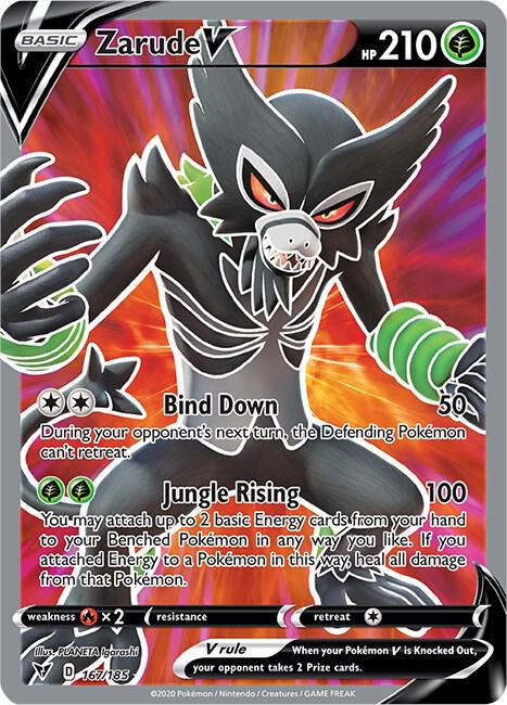 Zarude V (Full Art) [SWSH04: Vivid Voltage] 167/185