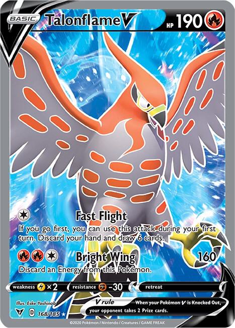 Talonflame V (Full Art) [SWSH04: Vivid Voltage] 168/185
